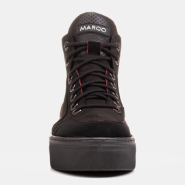 Marco Shoes Botines deportivos ligeros hechos de nobuck natural de alta calidad negro 1