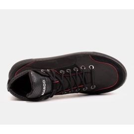 Marco Shoes Botines deportivos ligeros hechos de nobuck natural de alta calidad negro 4
