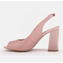 Marco Shoes Sandalias de mujer con tacones altos rosado 4