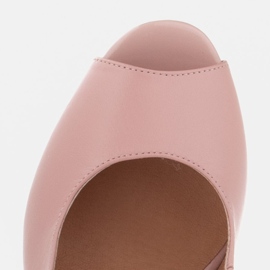 Marco Shoes Sandalias de mujer con tacones altos rosado 8