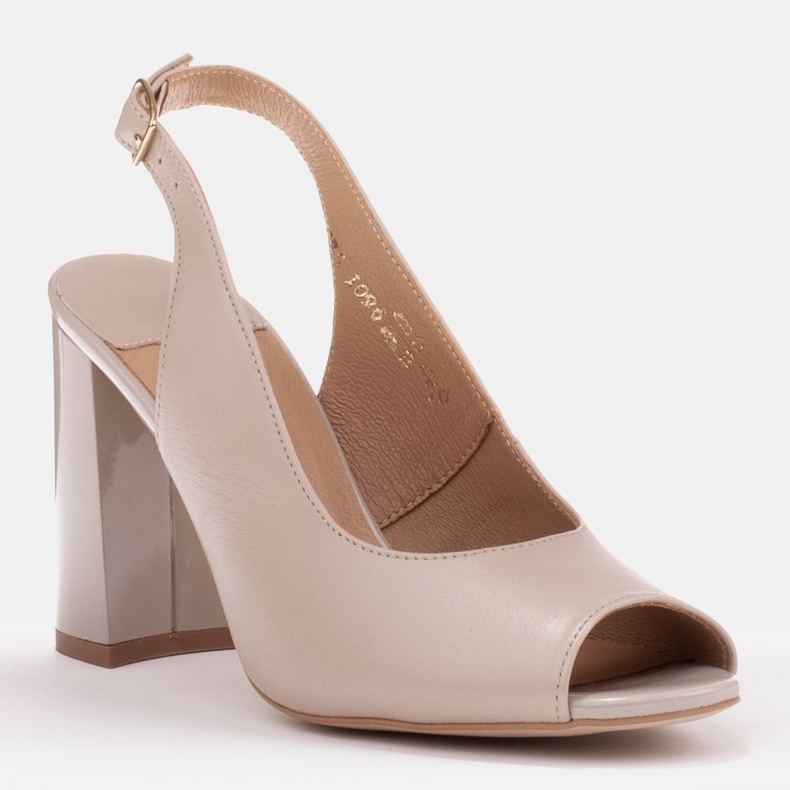 Marco Shoes Sandalias de mujer con tacones altos beige 1