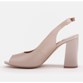 Marco Shoes Sandalias de mujer con tacones altos beige 2