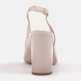 Marco Shoes Sandalias de mujer con tacones altos beige 4
