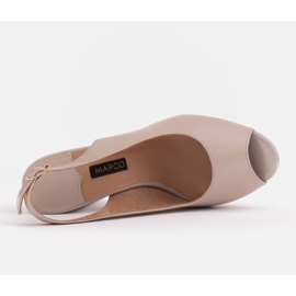 Marco Shoes Sandalias de mujer con tacones altos beige 7