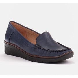Radoskór Zapatos cómodos de mujer azul marino para un pie más ancho 2