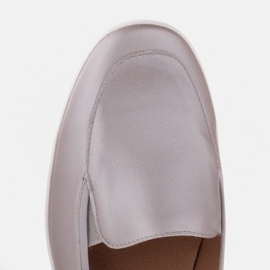 Radoskór Zapatos cómodos de mujer plateados para un pie más ancho plata 8