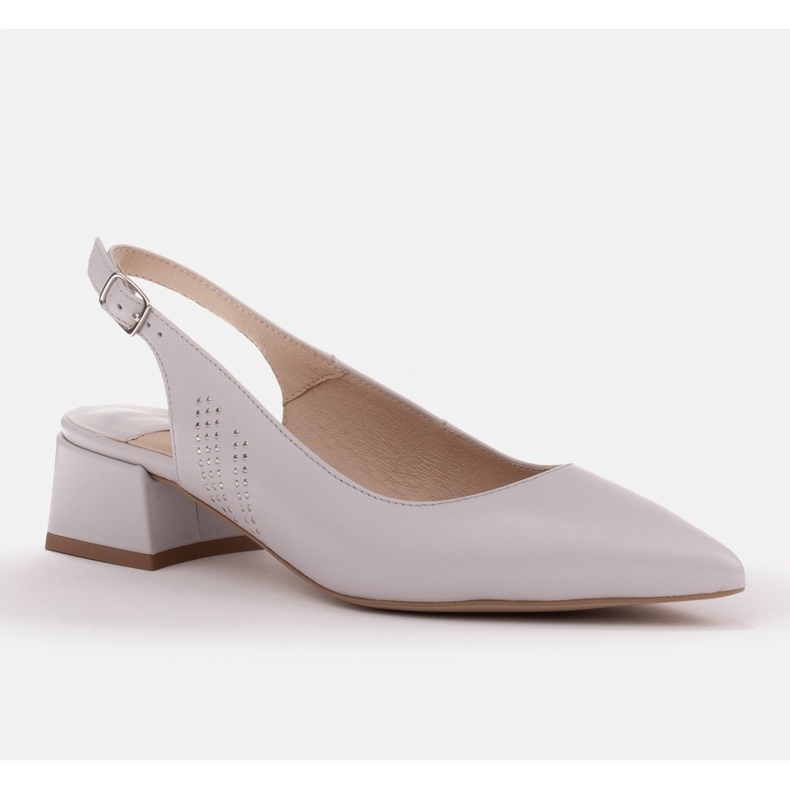 Marco Shoes Sandalias elegantes con chorros en el lateral gris 1