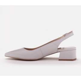 Marco Shoes Sandalias elegantes con chorros en el lateral gris 2