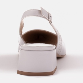 Marco Shoes Sandalias elegantes con chorros en el lateral gris 8
