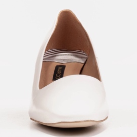 Marco Shoes Zapatos de salón blancos elegantes hechos de delicada piel natural 2