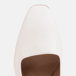 Marco Shoes Zapatos de salón blancos elegantes hechos de delicada piel natural 9