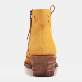 Marco Shoes Botas sin aislamiento con inserciones onduladas y de ante marrón amarillo 5