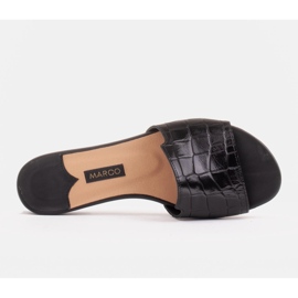 Marco Shoes Zapatillas de mujer elegantes de piel negra negro 6