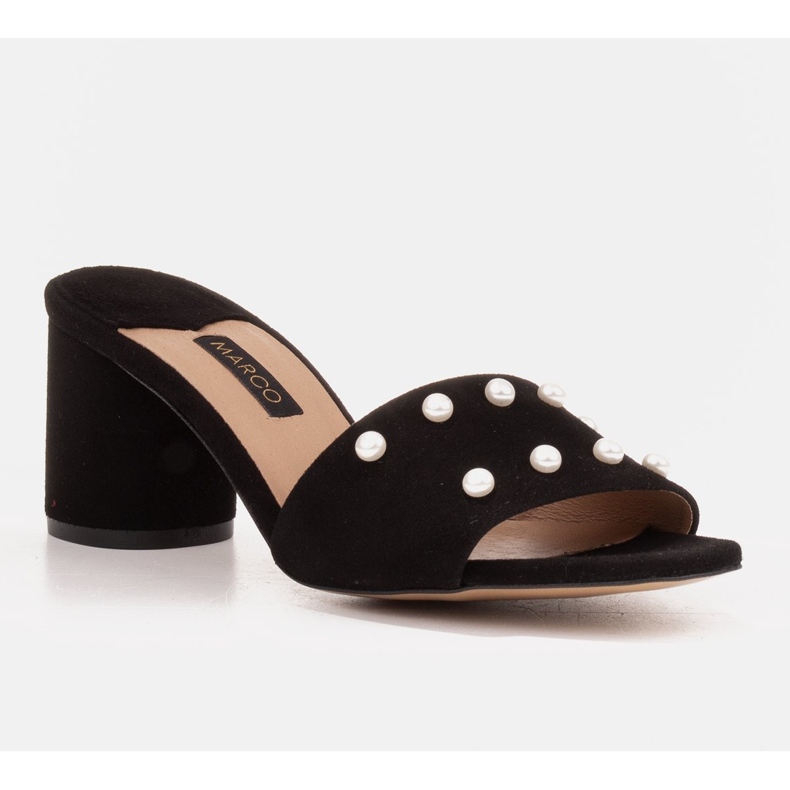 Marco Shoes Zapatillas de mujer Marco de ante natural negro 1