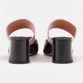 Marco Shoes Bombas de mujer elegantes para el verano. negro dorado 7
