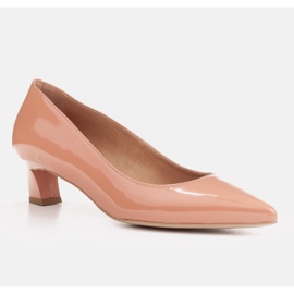 Marco Shoes Bombas elegantes con tacones bajos naranja 1