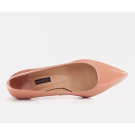Marco Shoes Bombas elegantes con tacones bajos naranja 6