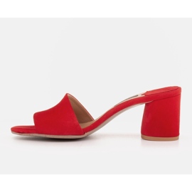 Marco Shoes Zapatillas de mujer Marco de ante natural rojo 4