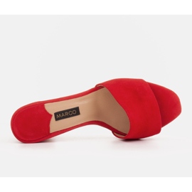 Marco Shoes Zapatillas de mujer Marco de ante natural rojo 7