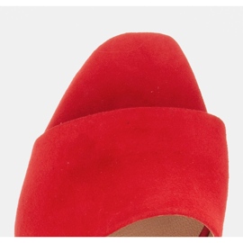 Marco Shoes Zapatillas de mujer Marco de ante natural rojo 9
