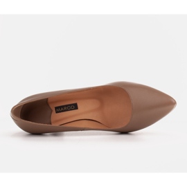 Marco Shoes Zapatos de salón elegantes hechos de delicada piel natural beige 5