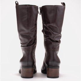 Marco Shoes Botas de cuero 0812b-388-5 marrón 4