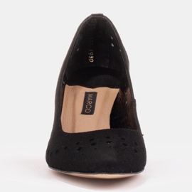 Marco Shoes Zapatos de salón elegantes hechos de delicada piel natural negro 3