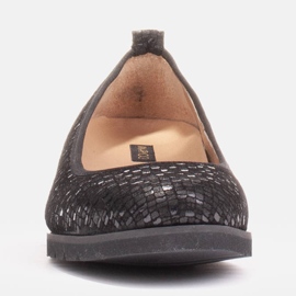 Marco Shoes Bailarinas ligeras con una parte inferior muy suave y un refuerzo oculto negro 3