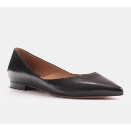 Marco Shoes Bailarinas de mujer con laterales bajos negro 1