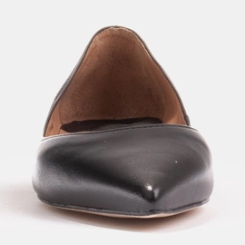 Marco Shoes Bailarinas de mujer con laterales bajos negro 2