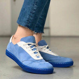 Marco Shoes Zapatillas deportivas de ante natural de alta calidad azul 8
