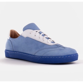Marco Shoes Zapatillas deportivas de ante natural de alta calidad azul 1