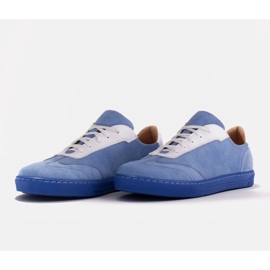 Marco Shoes Zapatillas deportivas de ante natural de alta calidad azul 5