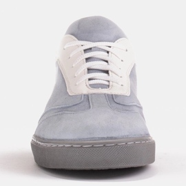 Marco Shoes Zapatillas deportivas de ante natural de alta calidad gris 3