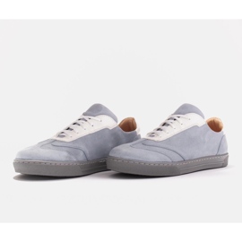 Marco Shoes Zapatillas deportivas de ante natural de alta calidad gris 4