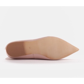 Marco Shoes Bailarinas de mujer con laterales bajos rosado 7