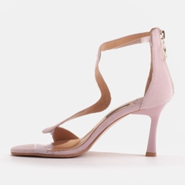 Marco Shoes Elegantes sandalias Ava rosado 3