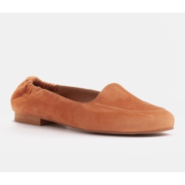 Marco Shoes Bailarinas de mujer con banda elástica en la parte superior naranja 1