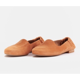 Marco Shoes Bailarinas de mujer con banda elástica en la parte superior naranja 4