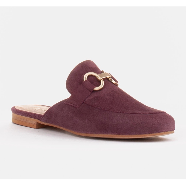 Marco Shoes Zapatillas de mujer de ante con adorno rojo multicolor 2