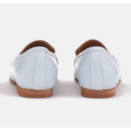 Marco Shoes Mocasines de mujer bailarinas con adorno azul 4