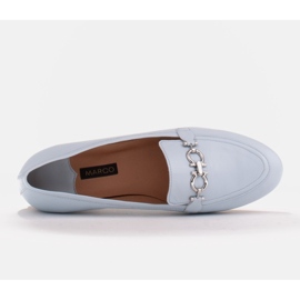 Marco Shoes Mocasines de mujer bailarinas con adorno azul 5