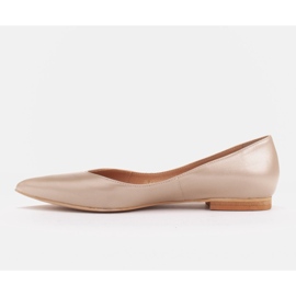 Marco Shoes Bailarinas de mujer con laterales bajos dorado 5