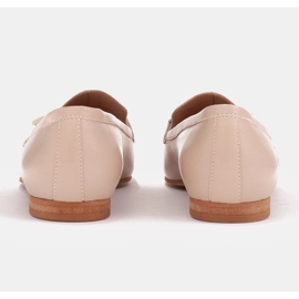 Marco Shoes Mocasín piel flor con adorno 1983P-007-1 beige 3