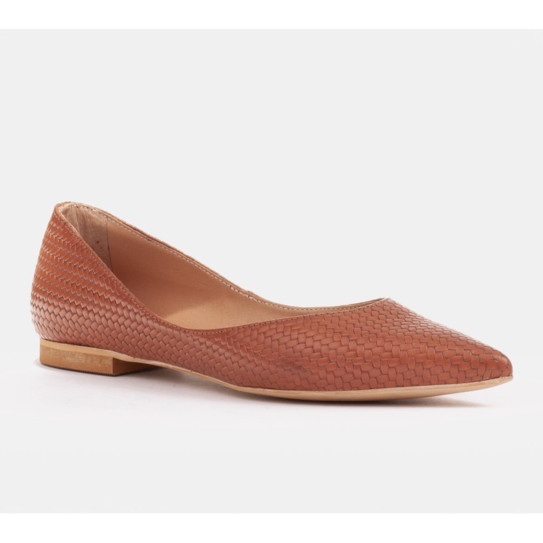 Marco Shoes Bailarinas de mujer con laterales bajos marrón 1