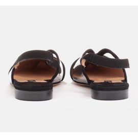Marco Shoes Sandalias de piel natural en color negro 4
