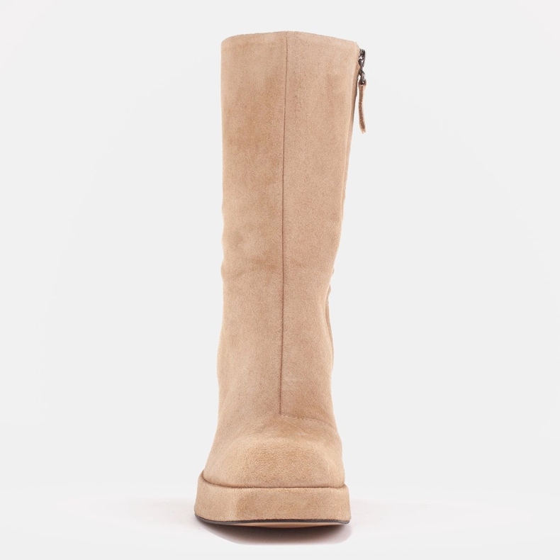 Marco Shoes Botas Rosalia en la plataforma beige 1