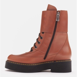 Marco Shoes Botas Federica con cierres decorativos marrón 3