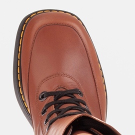 Marco Shoes Botas Federica con cierres decorativos marrón 7