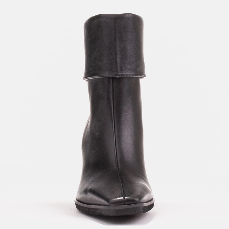 Marco Shoes Botas Loren elegantes con cuello envuelto negro 1